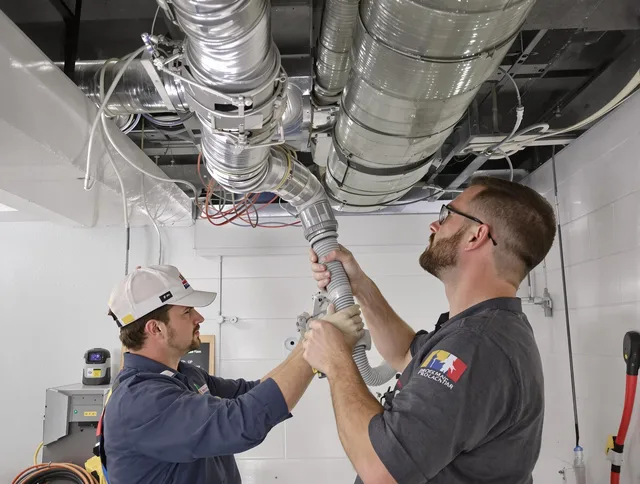 Northborough Air Duct Cleaning technician performing thorough AC duct cleaning in Northborough