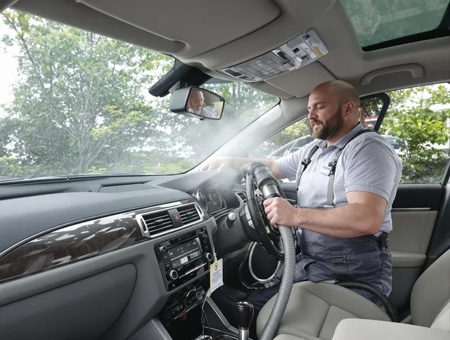 Northborough Air Duct Cleaning specialist performing professional car duct cleaning in Northborough