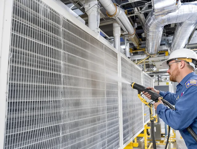 Professional commercial coil cleaning by Northborough Air Duct Cleaning in Northborough